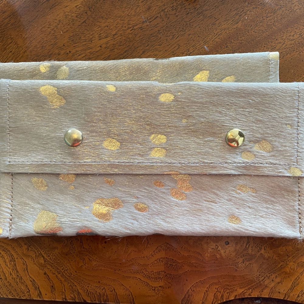 Cowhide wrist wallet